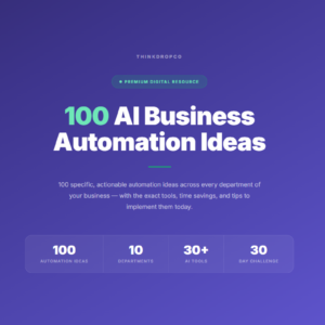 100 ai business automation ideas